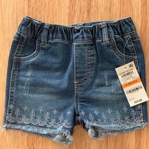 Baby jean shorts